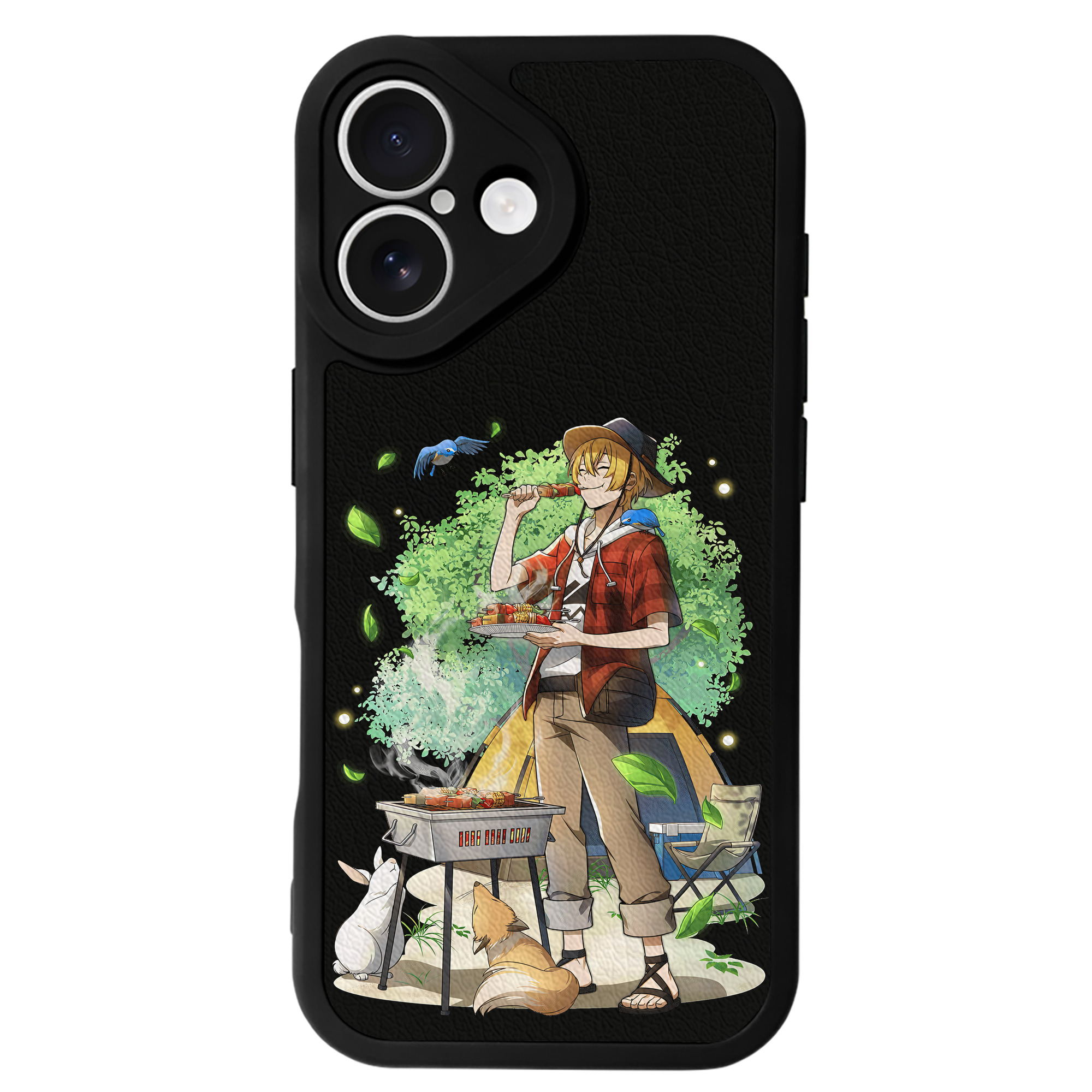 （画像用） 文豪ストレイドッグス Bungo Stray Dogs 【iPhone 16シリーズ対応】シリコンスマホケース（レザー調） 材質：シリコン